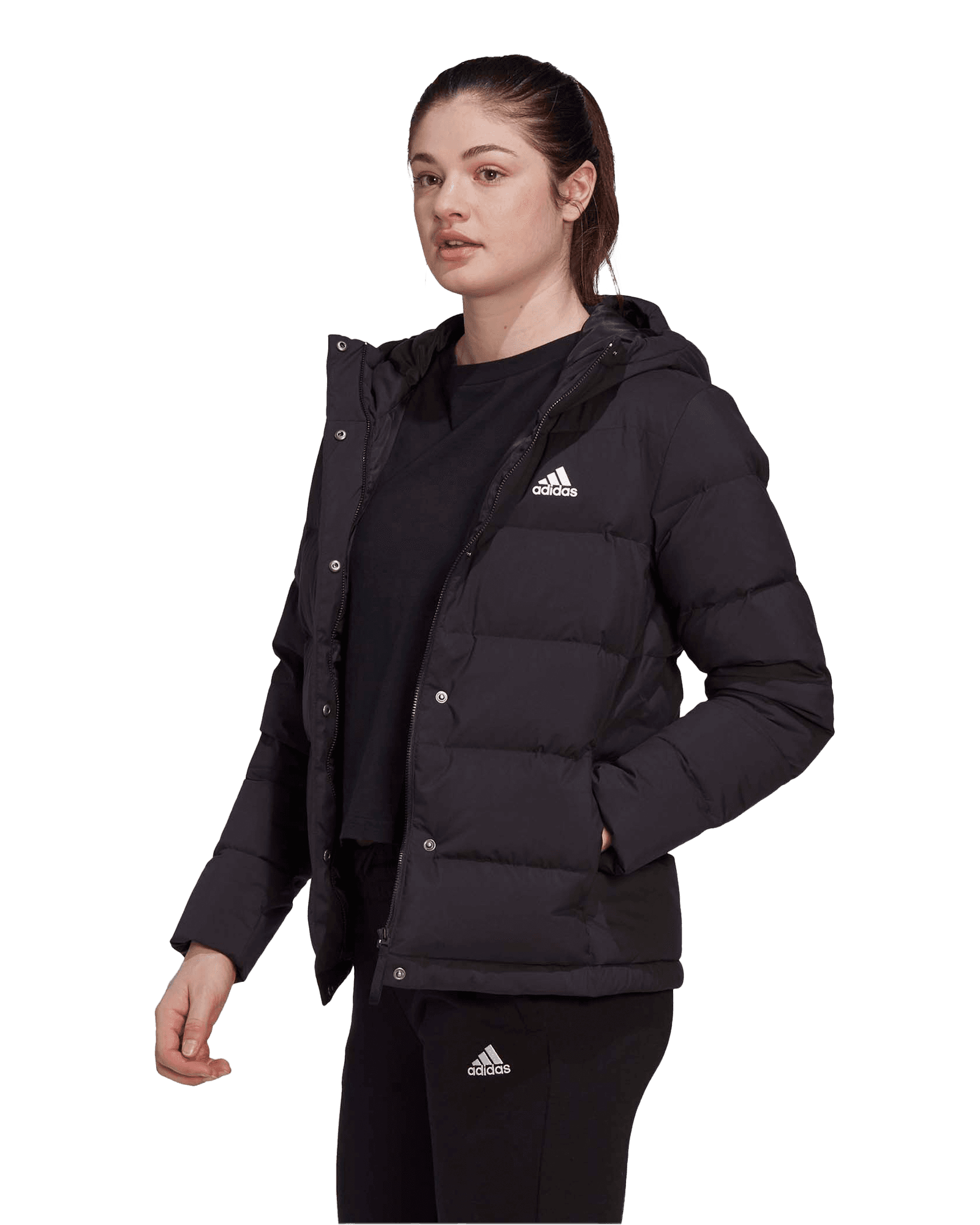 Helionic Hooded Down Jacket W Black