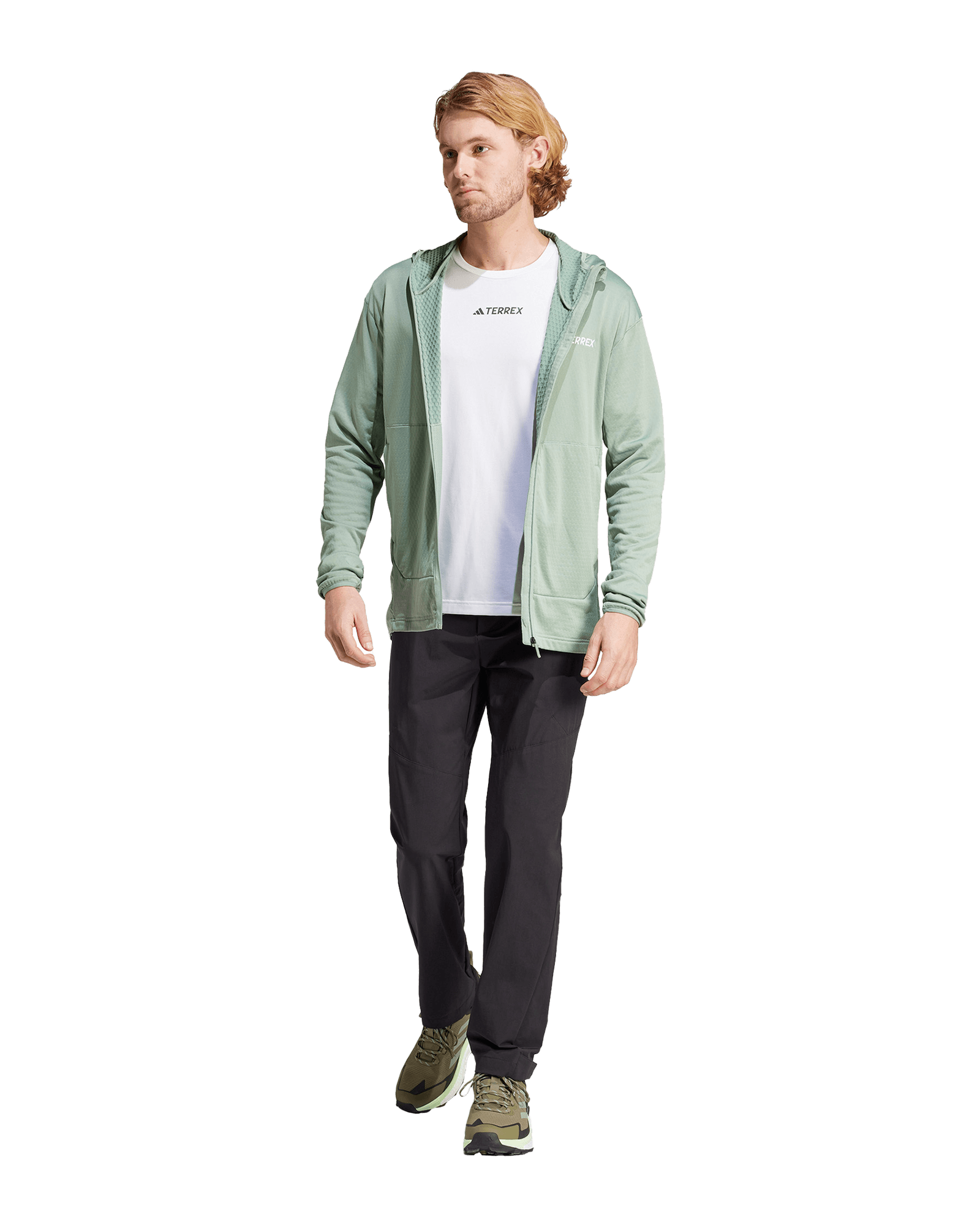 XPR LT Fleece Hood Jacket M SILGRN