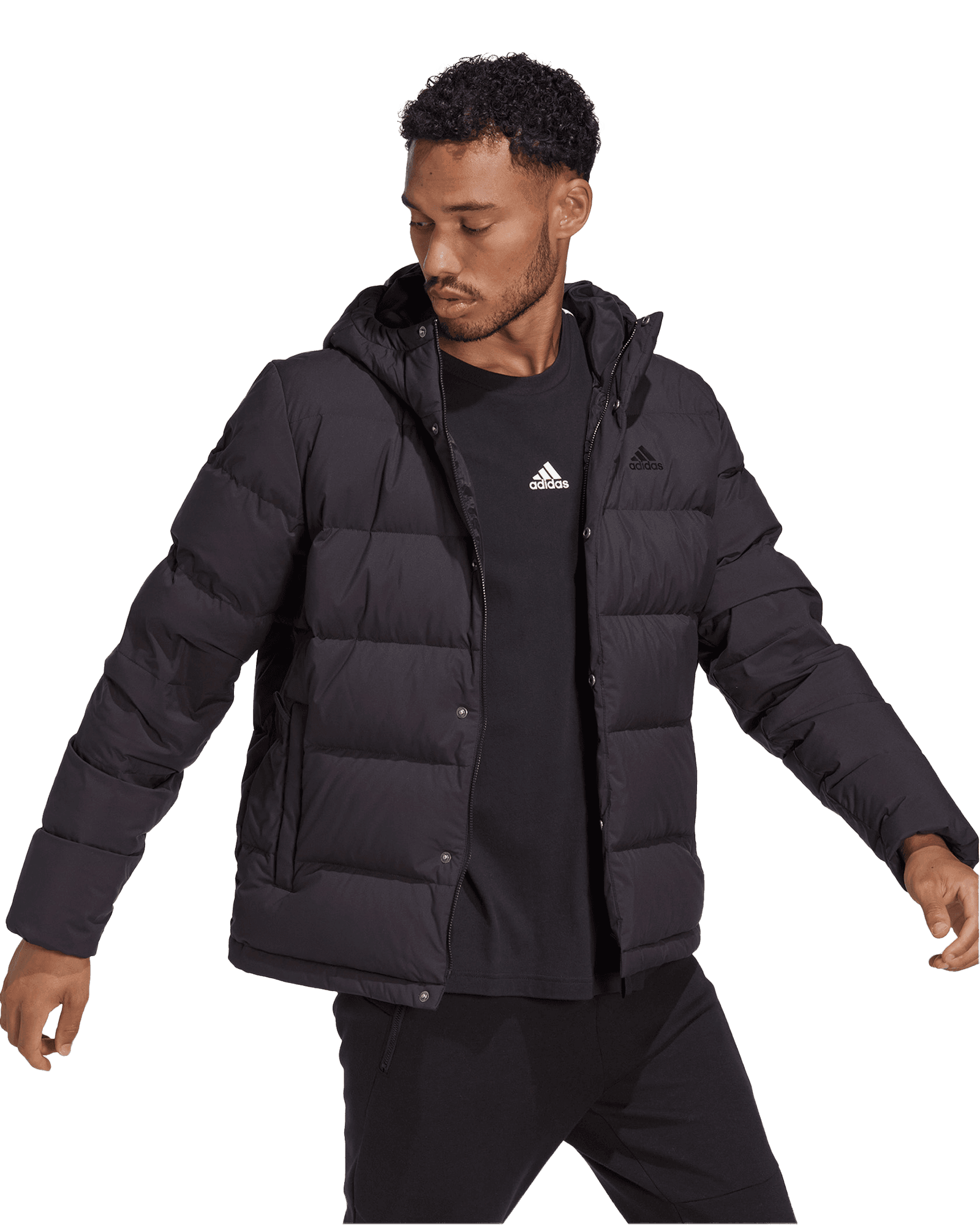 Helionic Hooded Down Jacket M Black/Black