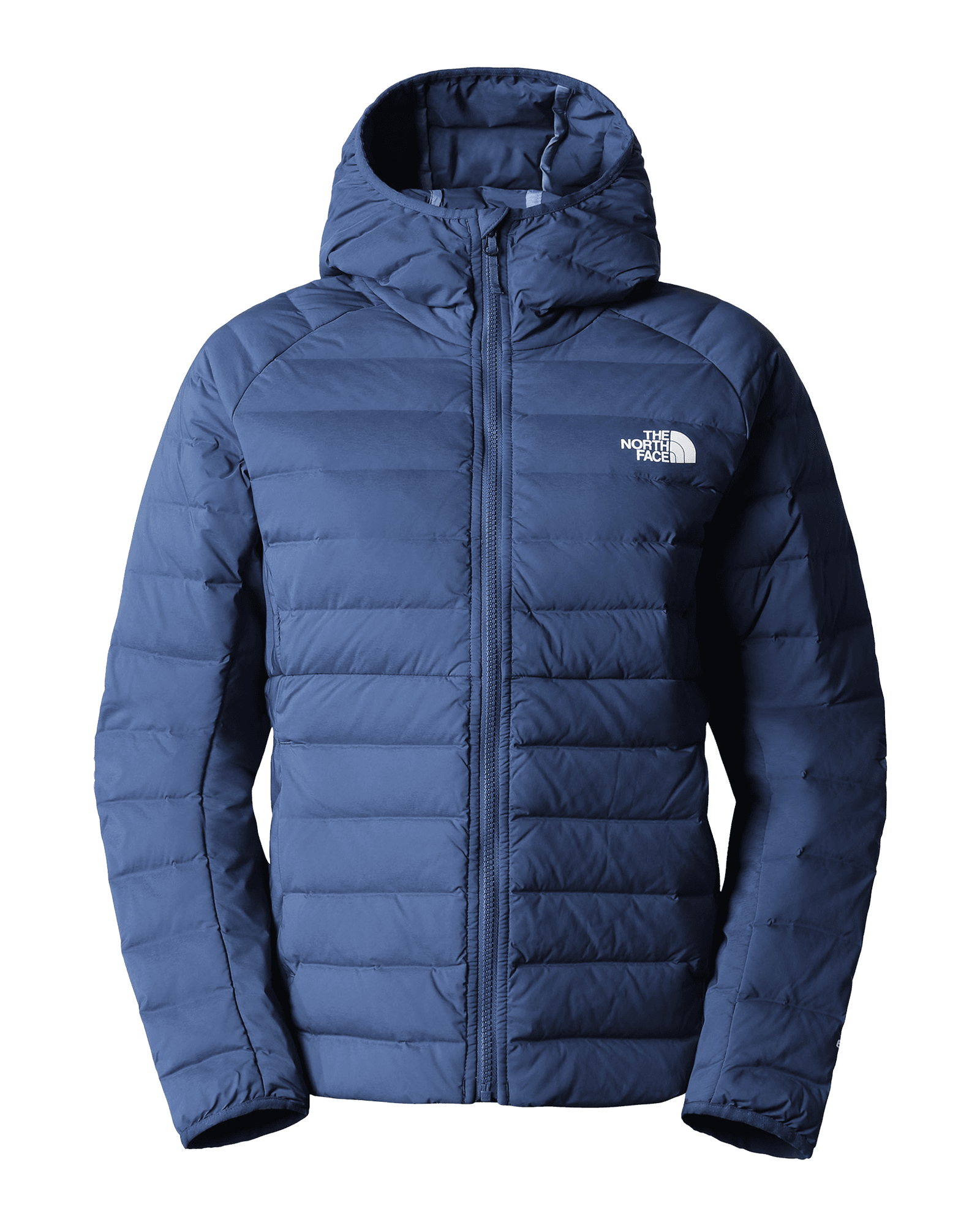 Belleview Stretch Down Hoodie W Shady Blue